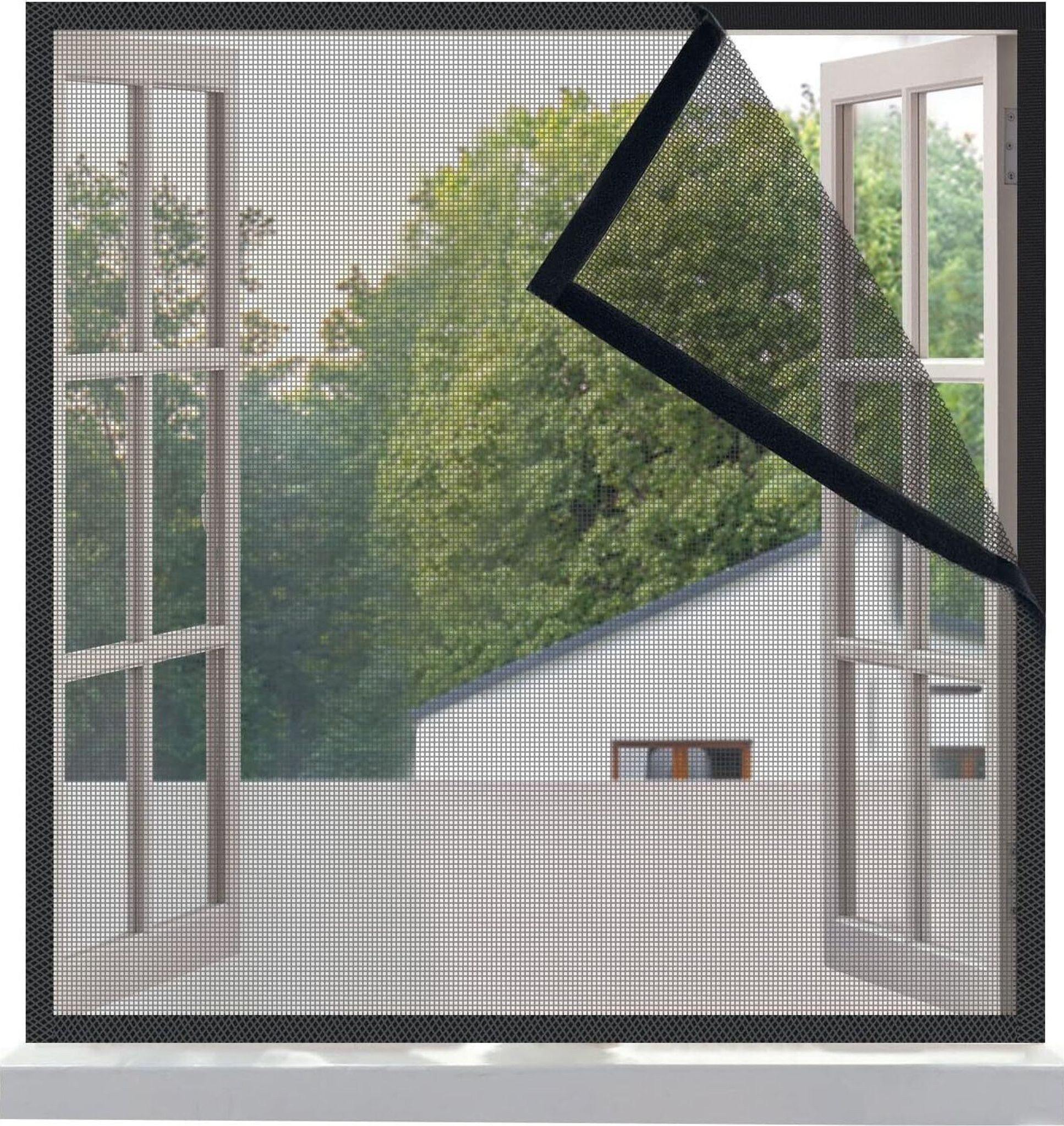 Insektenschutzrollo Robustes Fliegengitter aus Fibreglass für Fenster in 110x120 cm nun, FELIXLEO