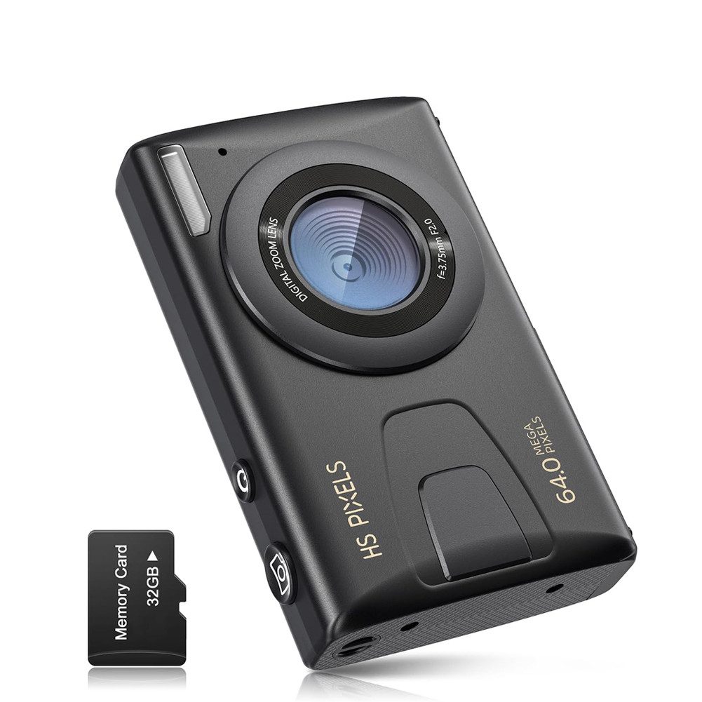 FANNOU Kompaktkamera (48 MP, Elektronischer Bildstabilisator, 18X Digitalzoom Fotokamera)