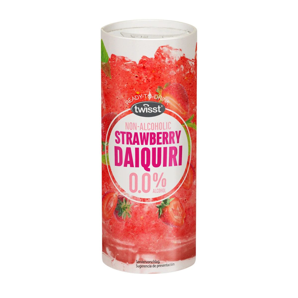 twisst Mixgetränk, Twisst Erdbeer Daiquiri spritzig saftig süß ohne Alkohol 240ml