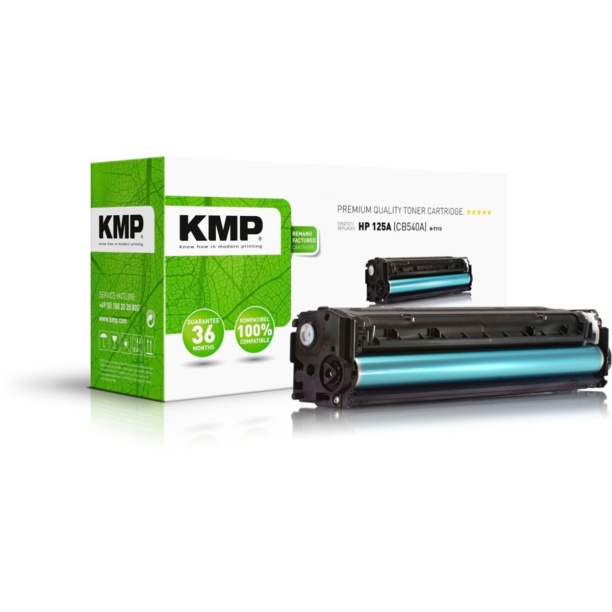 Tonerpatrone H-T113 Toner schwarz kompatibel mit HP CB 540 A