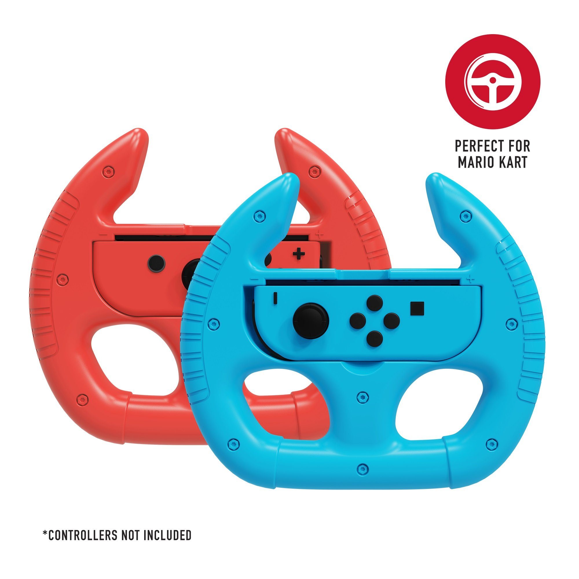 Gaming-Lenkrad Doppelpack - Switch Lenkrad Joy-Con Racing rot Stealth Wheel