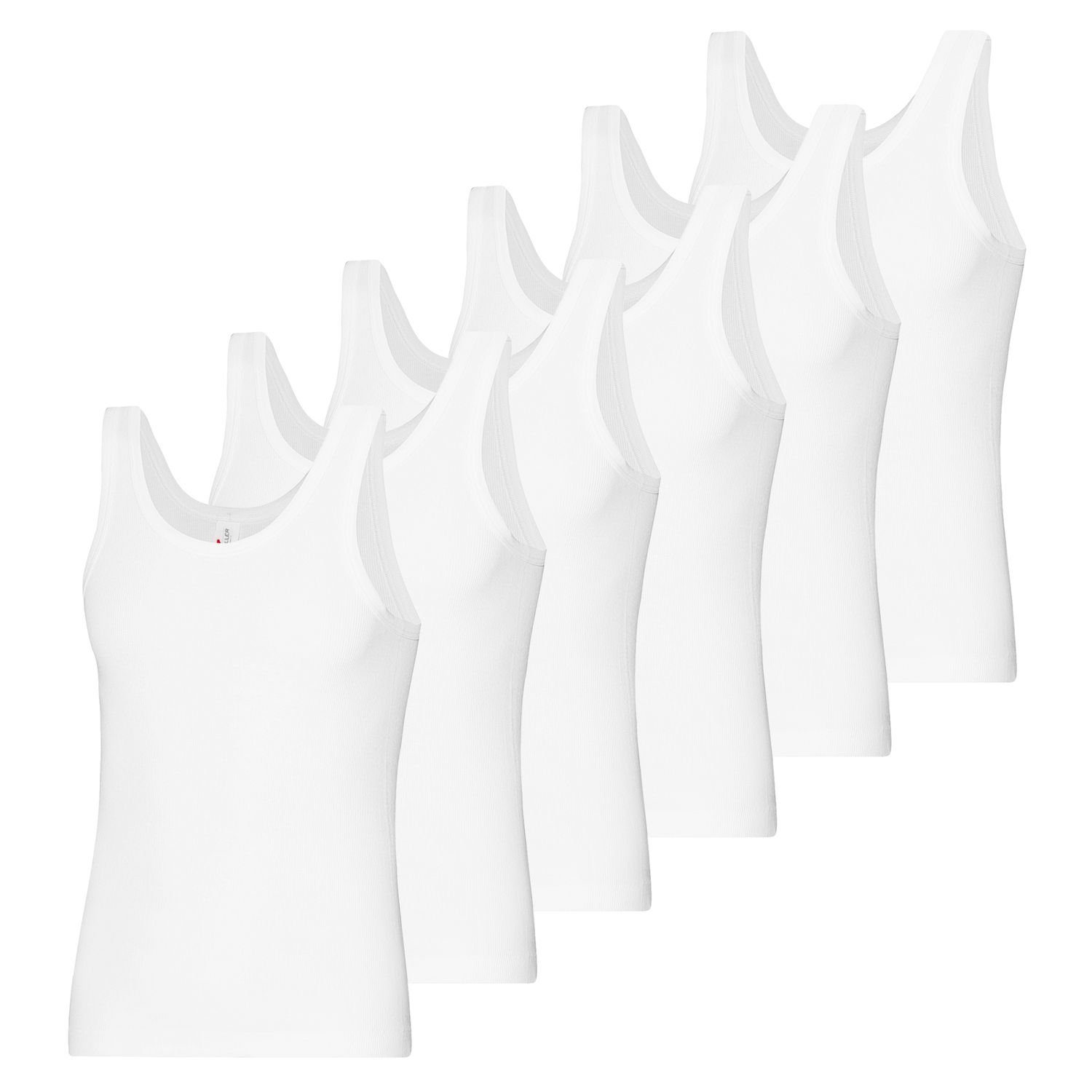 Schöller Unterhemd DOPPELRIPP (Mehrpack, 6-St) mit Rundhals-Ausschnitt, 6er günstig online kaufen