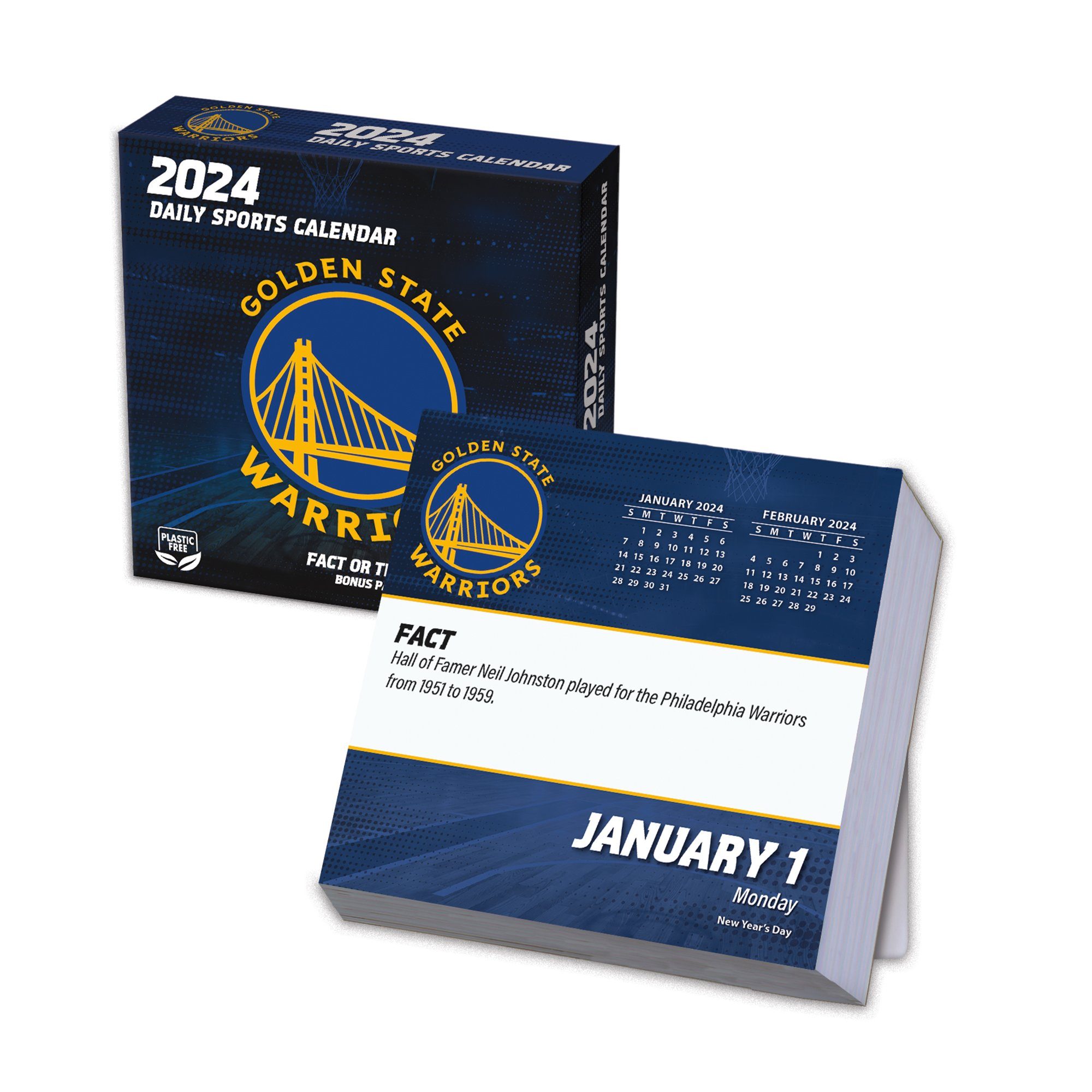 Turner Tischkalender Golden State Warriors - NBA - Tages-Abreißkalender 2024