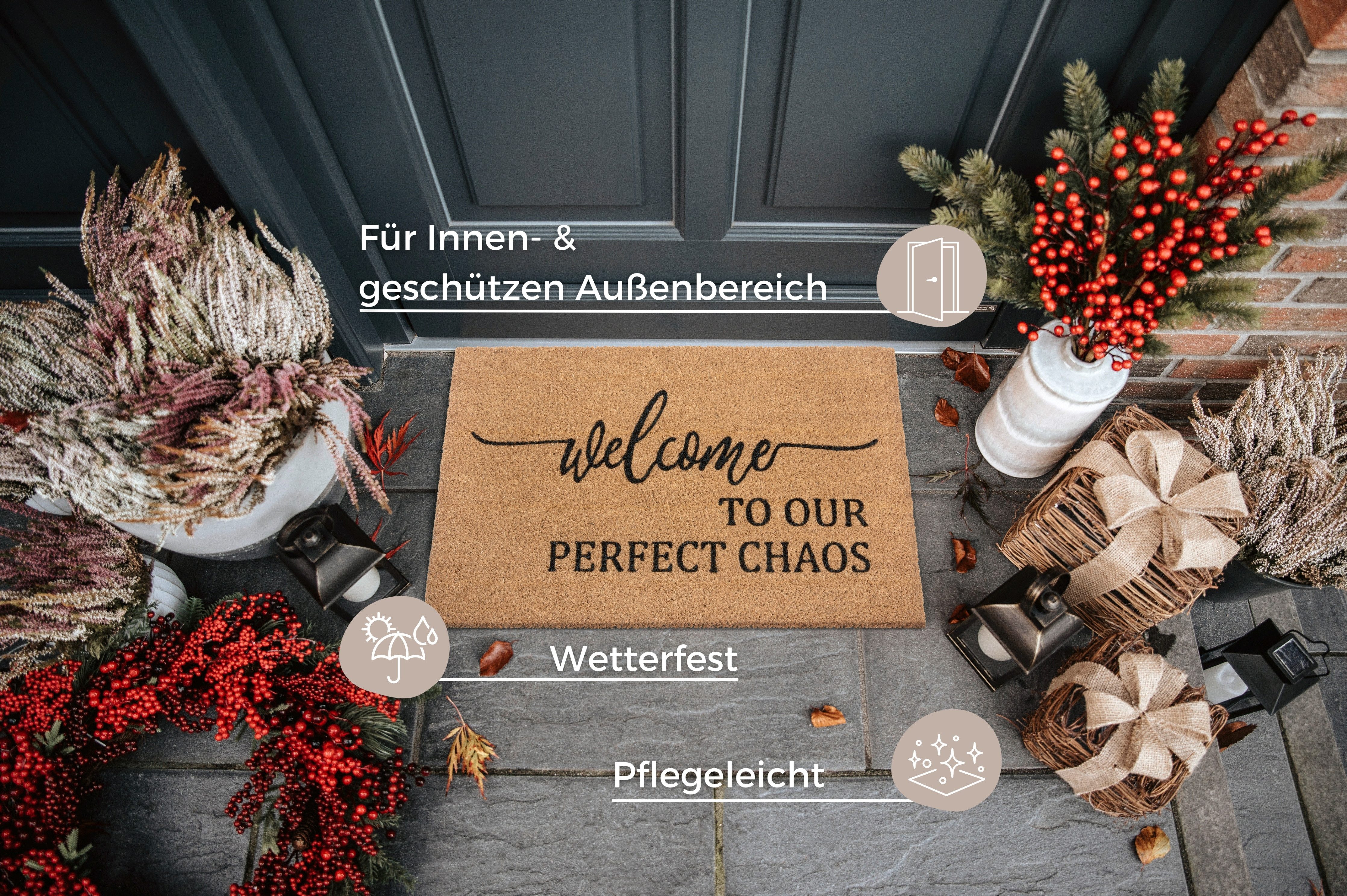 HANSE Home Fußmatte Kokos Perfect Chaos, Türmatte, rechteckig, Höhe: 15 mm, günstig online kaufen