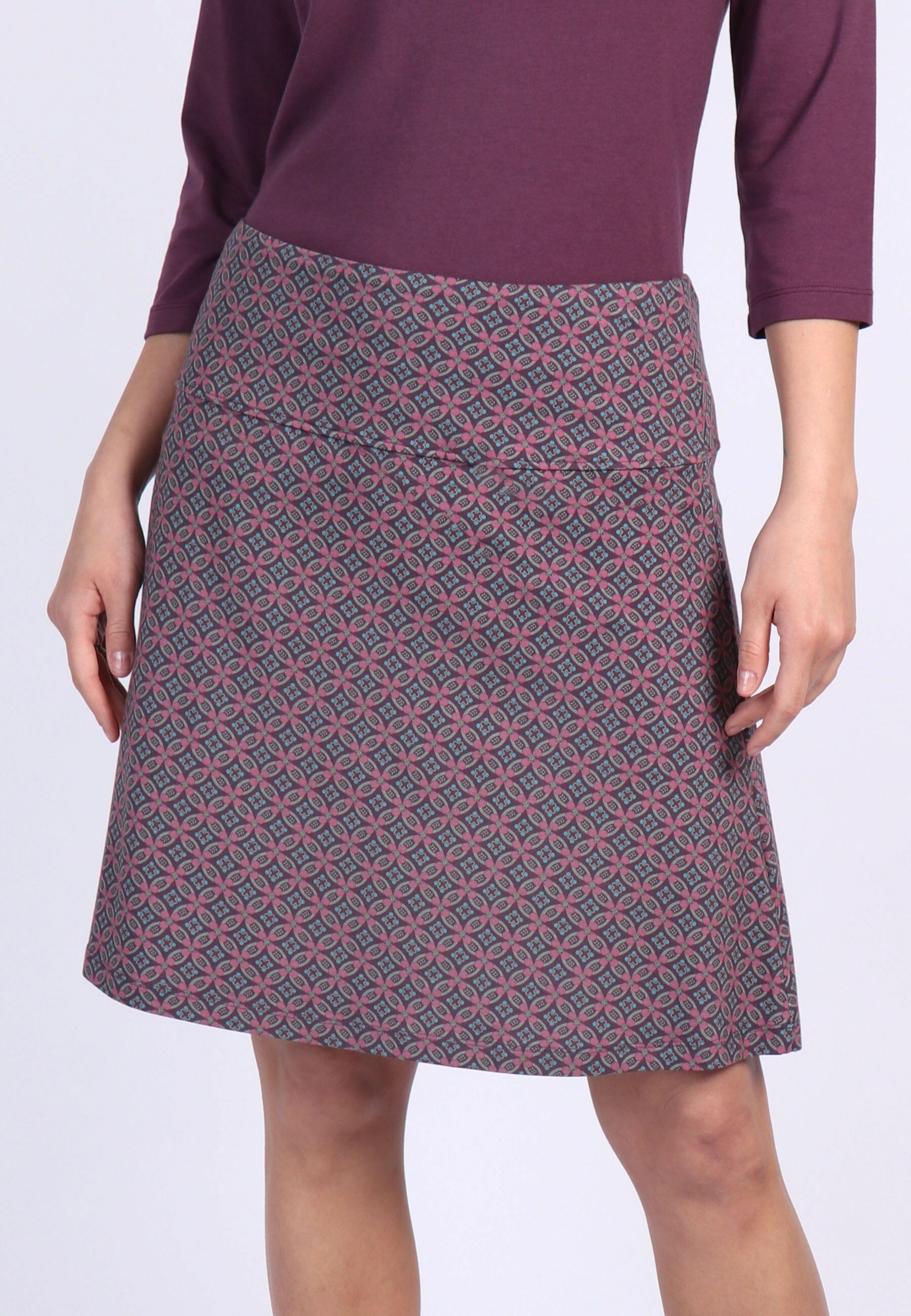 Lykka du Nord Strickrock Denise geo flower