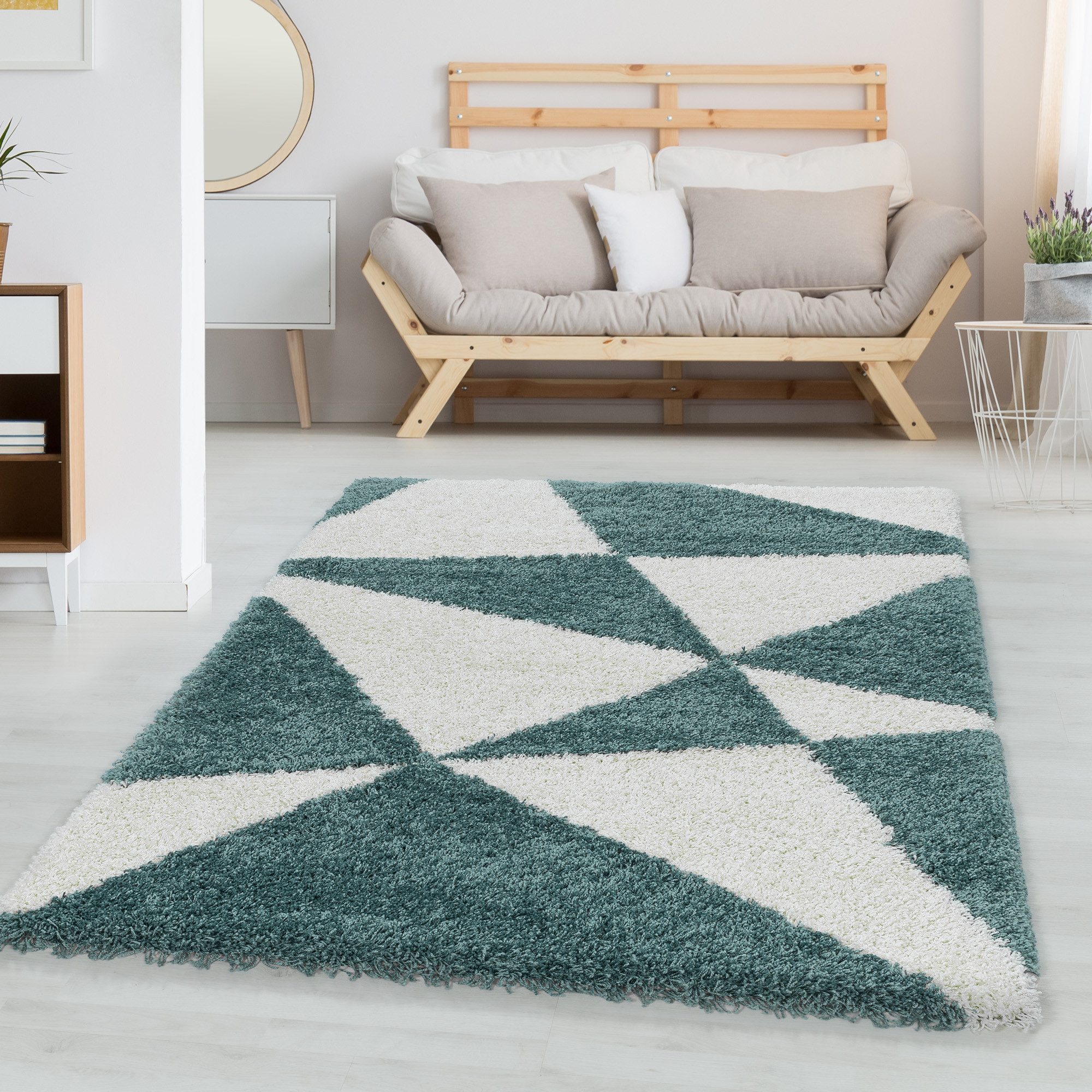 Carpettex Hochflor-Teppich Geometrisch Design, Läufer, Höhe: günstig online kaufen