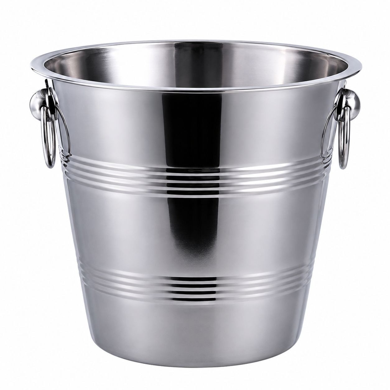Koopman Sektkühler Edelstahlkübel CHAMPAGNERKÜHLER 22 cm silber