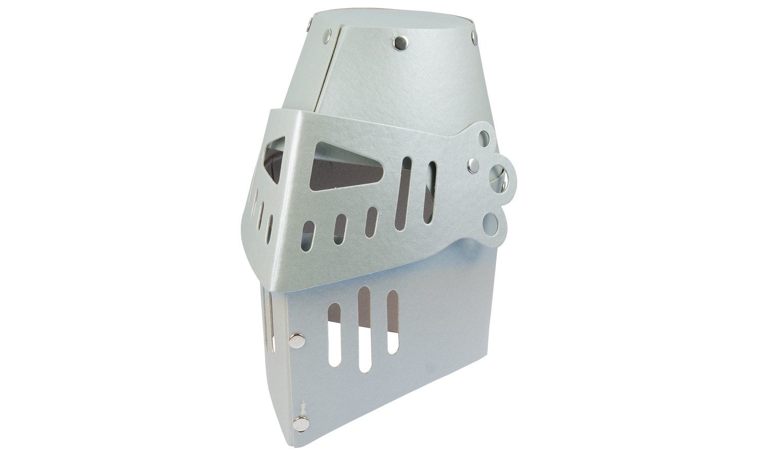 Spielzeug-Helm Ritterhelm silber