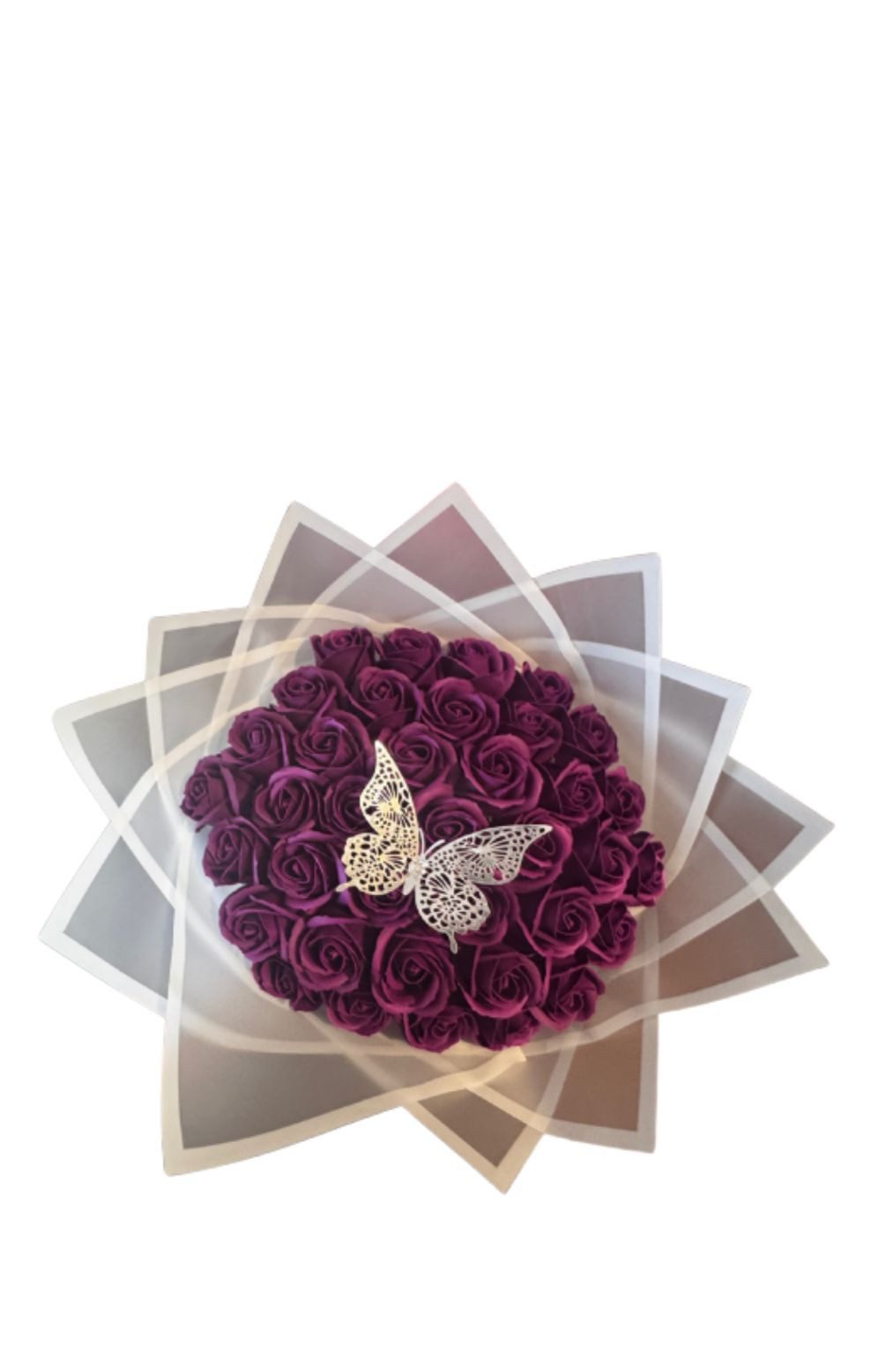Kunstblumenstrauß Seifenrosen Rosen aus Seife Blumenstrauß günstig online kaufen