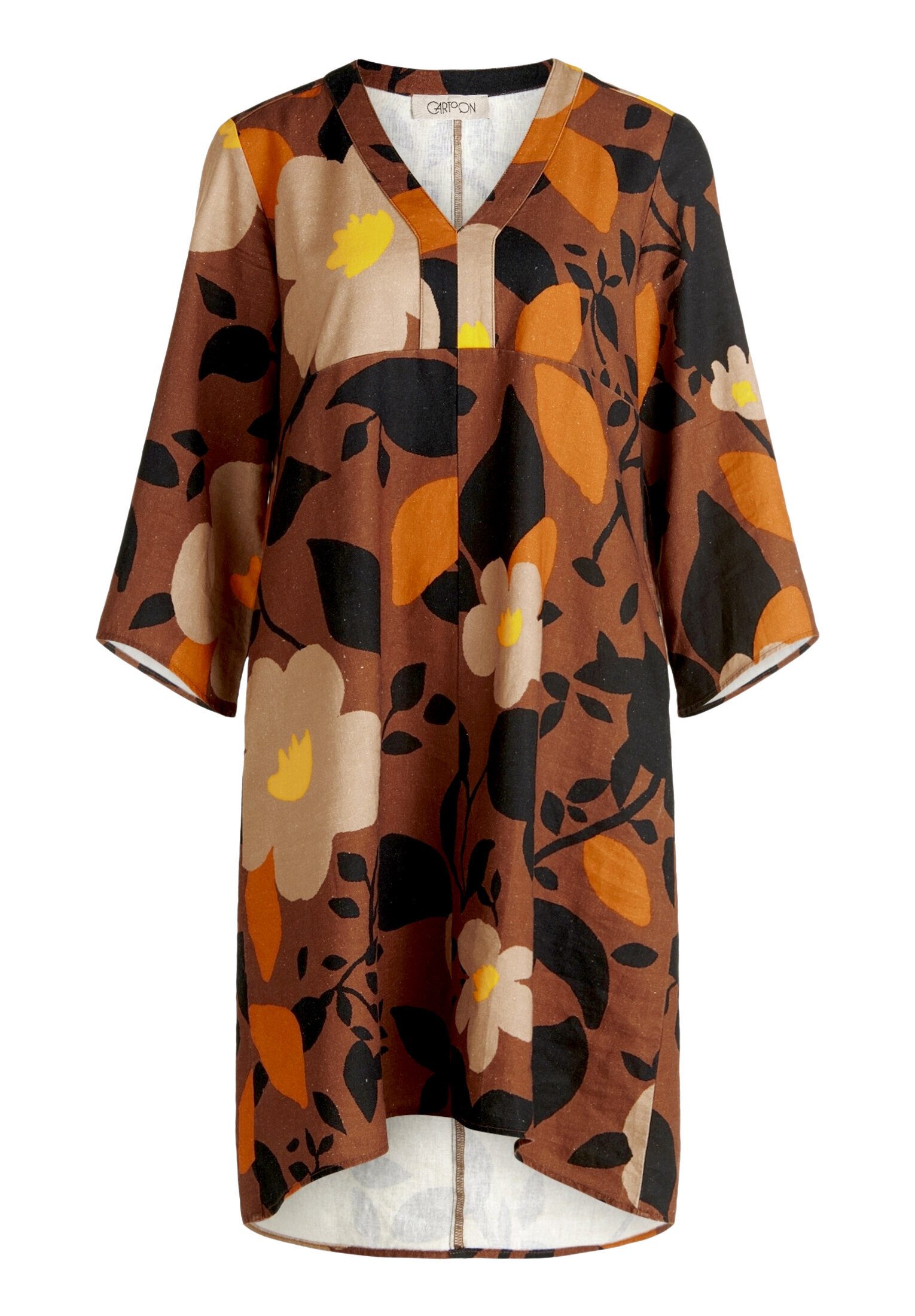 Cartoon Tunikakleid Damen mit Muster