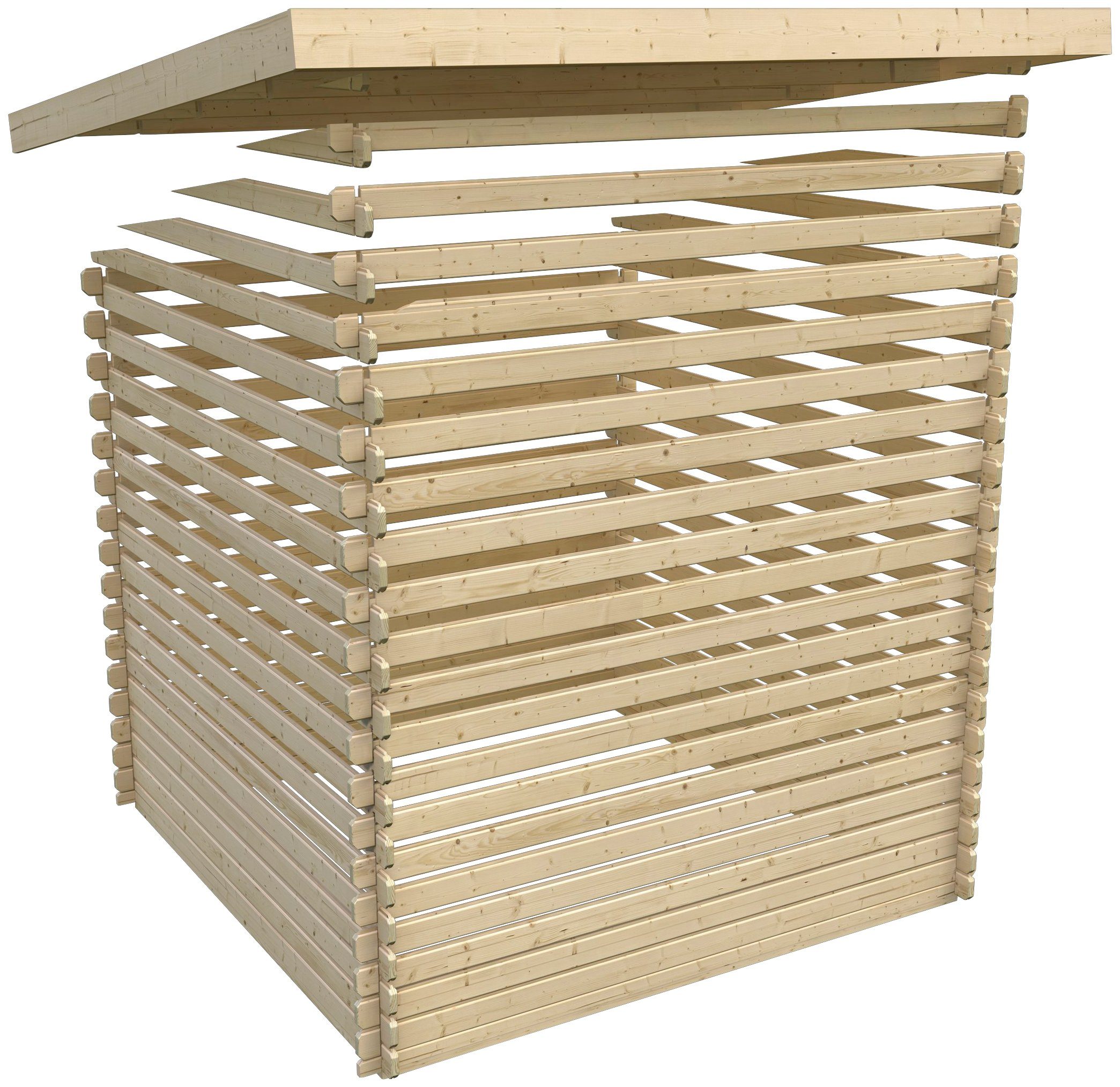 Karibu Gartenhaus Bastrup 4, BxT: 455x333 cm, (Set)