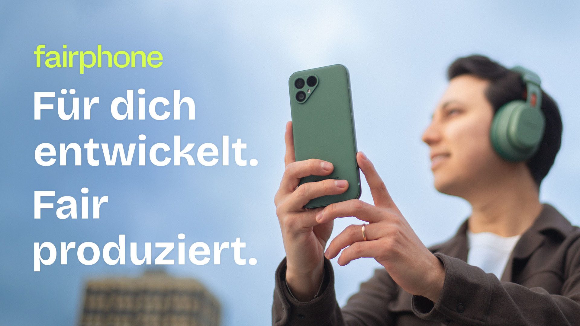 Fairphone Das Fairphone (Gen. 5) Smartphone (16,4 cm/6,46 Zoll, 128 GB Speicherplatz, 50 MP Kamera)