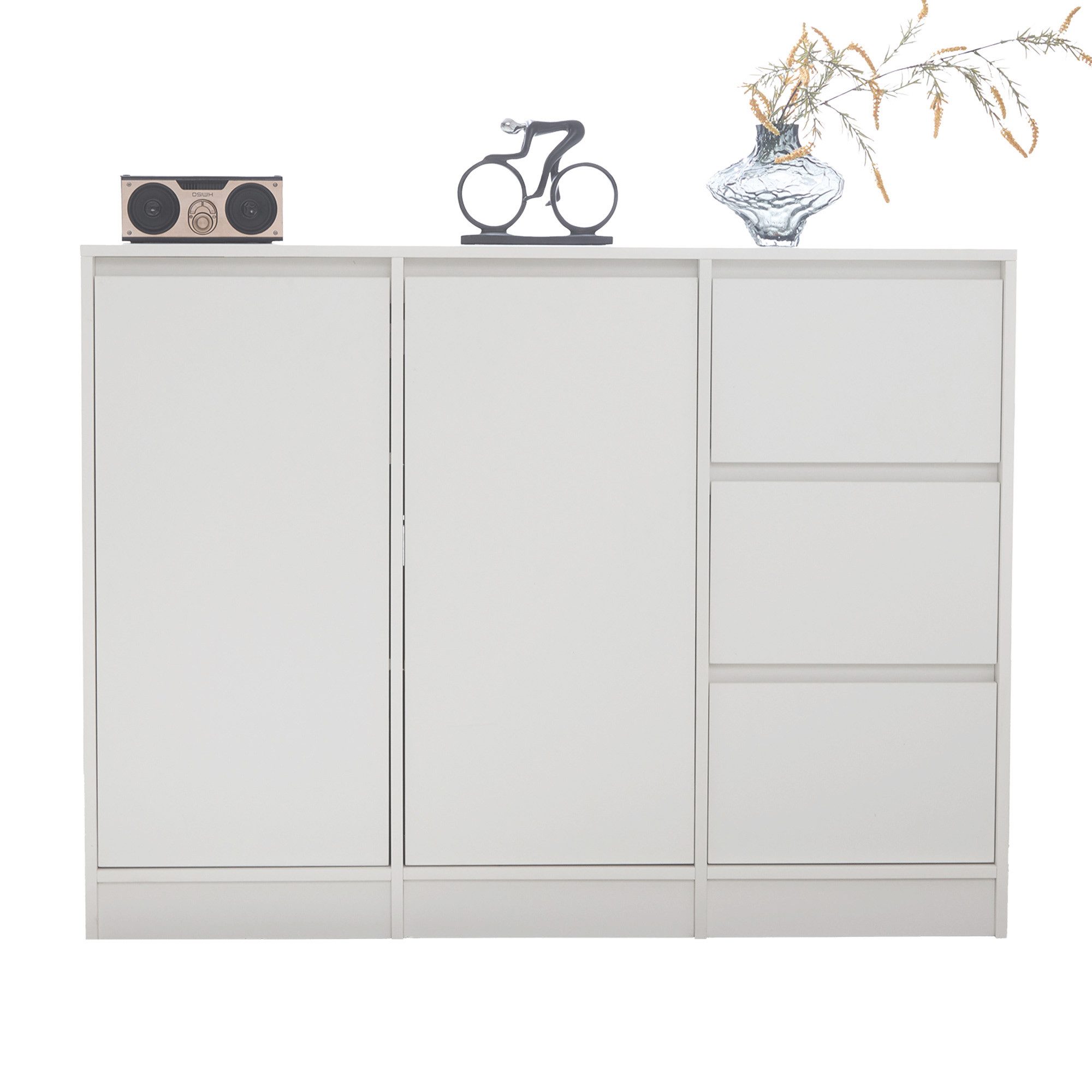 i@home Sideboard mit großem Stauraum,Weiß, Maße: 120*90*35 cm, mit zwei Tür günstig online kaufen