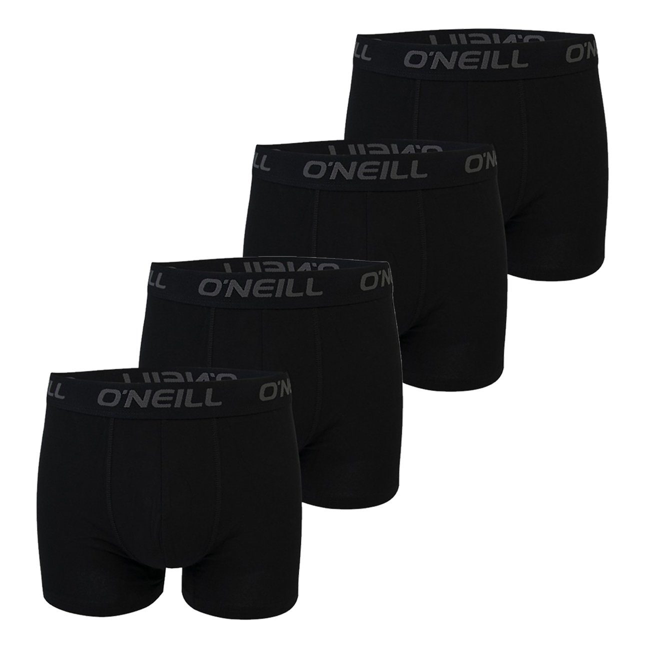 O'Neill Boxershorts Men boxer O'Neill plain Multipack (4-St) mit Logo Webbund