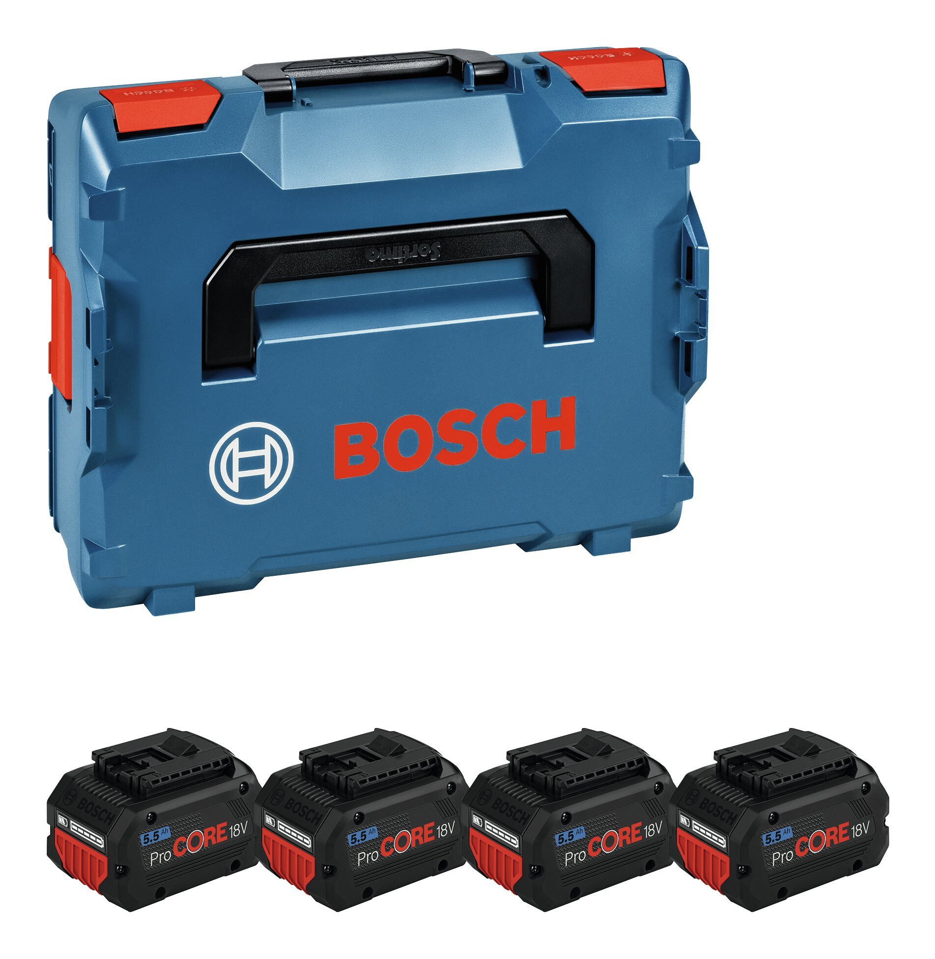 BOSCH ProCore Akkupacks, 4x ProCORE18V 5.5 Ah