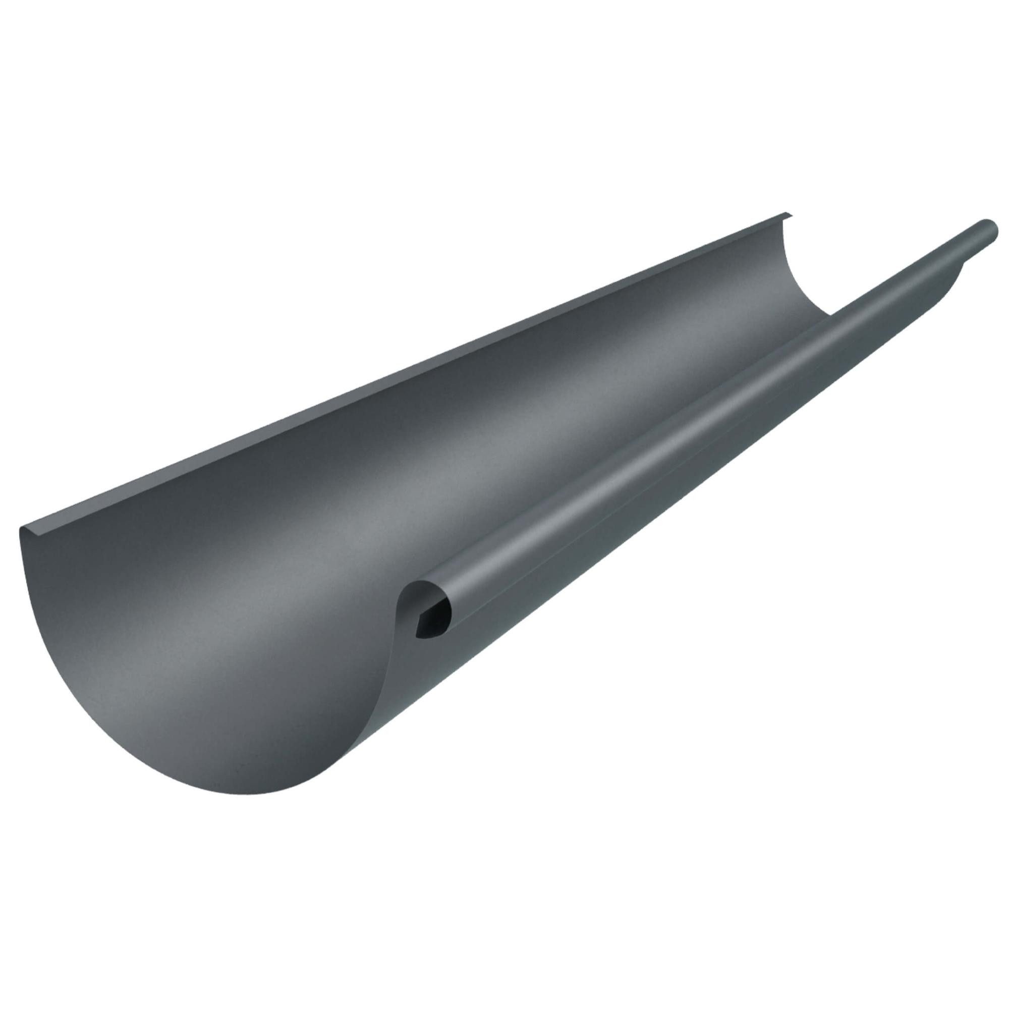 Zambelli Dachrinne, Dachrinne halbrund 8 teilig/250 Anthrazit Verzinkt, 1-St., Regenrinne mit hohem Korrosionsschutz, einfache Montage, ohne löten