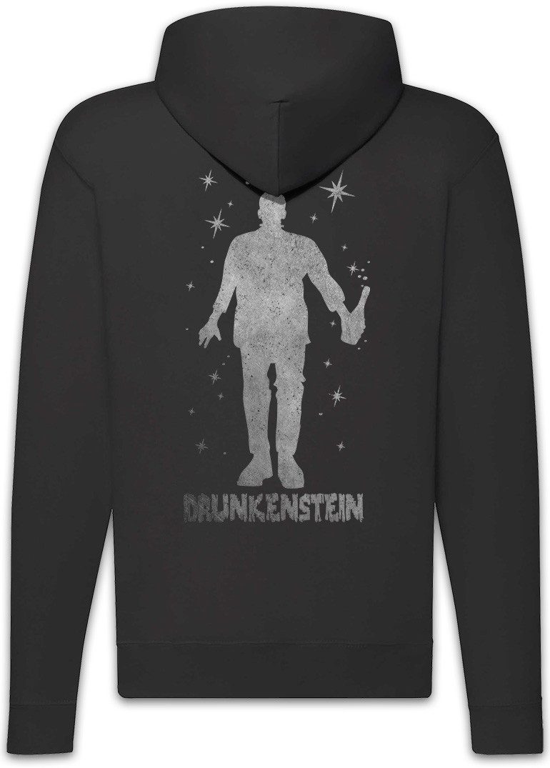 Urban Backwoods Sweatjacke Drunkenstein Zipper Hoodie Bier Besoffen Karneval Fasching Kostüm (1-tlg) Verkleidung Alkohol Party Bier
