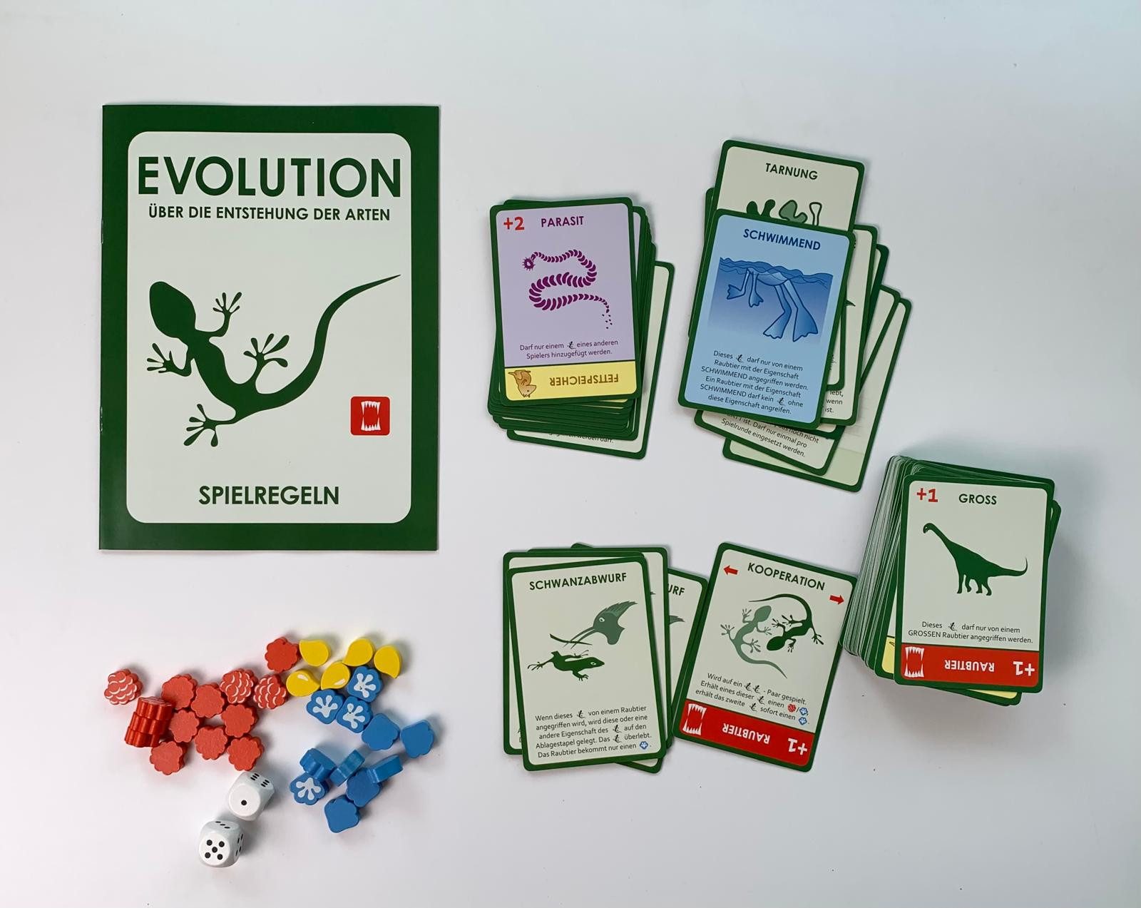 Young Newton Spiel Evolution - über die Entstehung der Arten. Strategisches Brettspiel, Familienspiel, Strategiespiel, Gesellschaftsspiel, edukatives Spiel