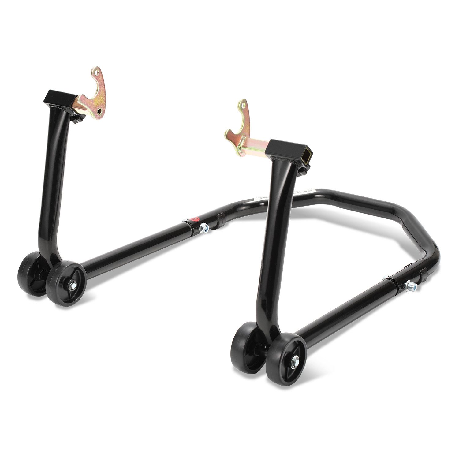 Clanmacy Motorrad-Hauptständer Motorradständer einstellbare Motorradwippe für Hinterrad, Vorderradklemme Motorrad Wippe Radwippe Motorradwippe