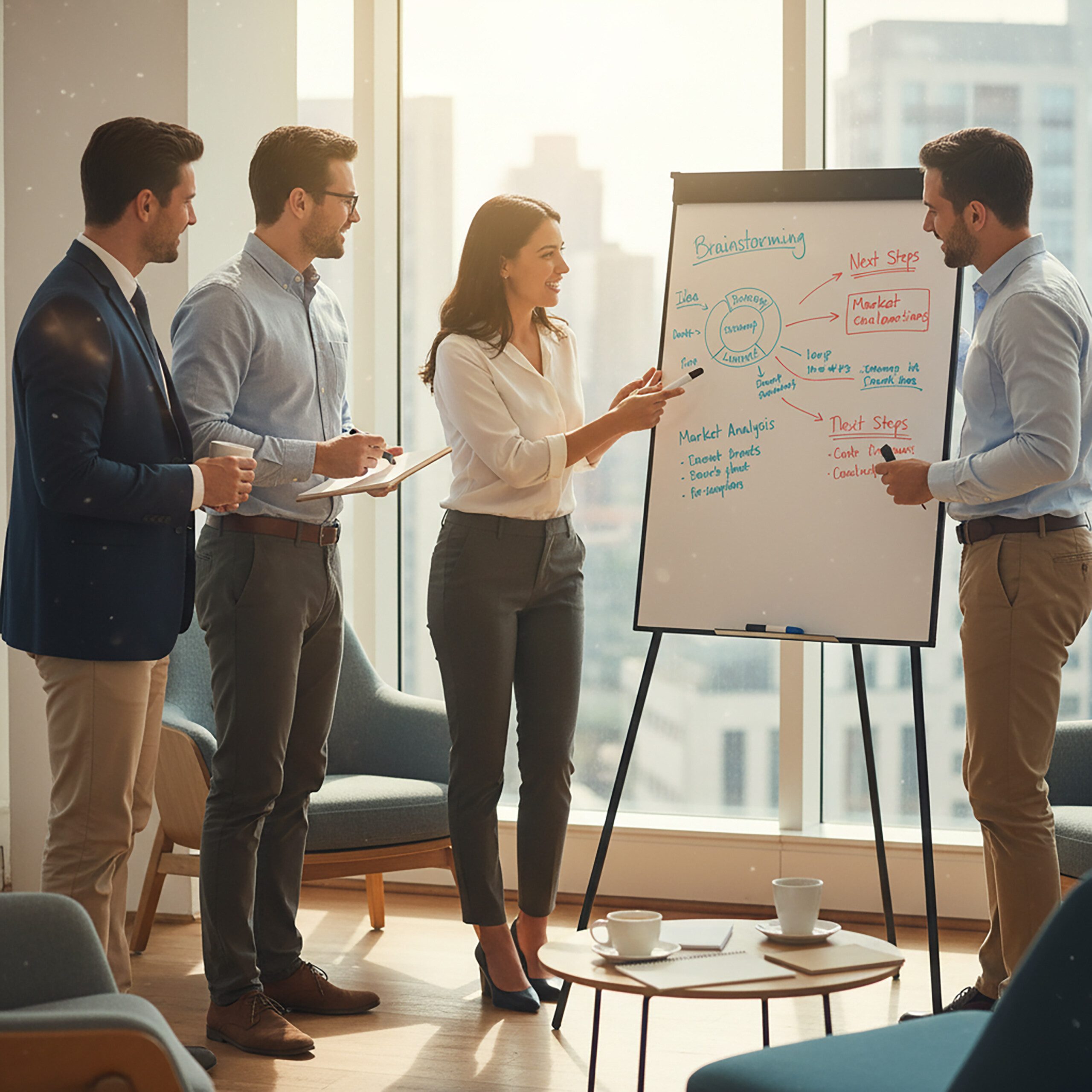 relaxdays Magnettafel Flipchart Whiteboard 100x70 cm 2 Arme, schwarz günstig online kaufen