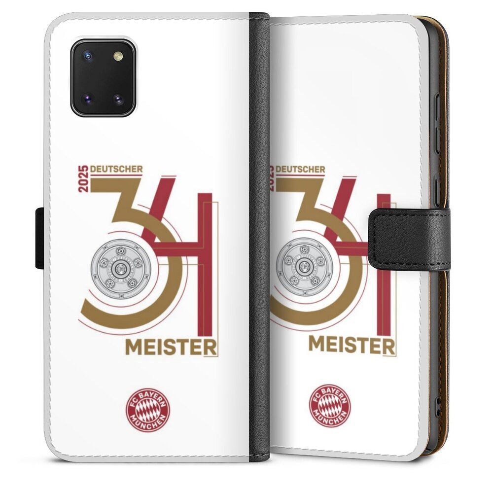 DeinDesign Handyhülle FC Bayern München Meister Offizielles Lizenzprodukt, Samsung Galaxy Note 10 lite Hülle Flip Case Klapphülle
