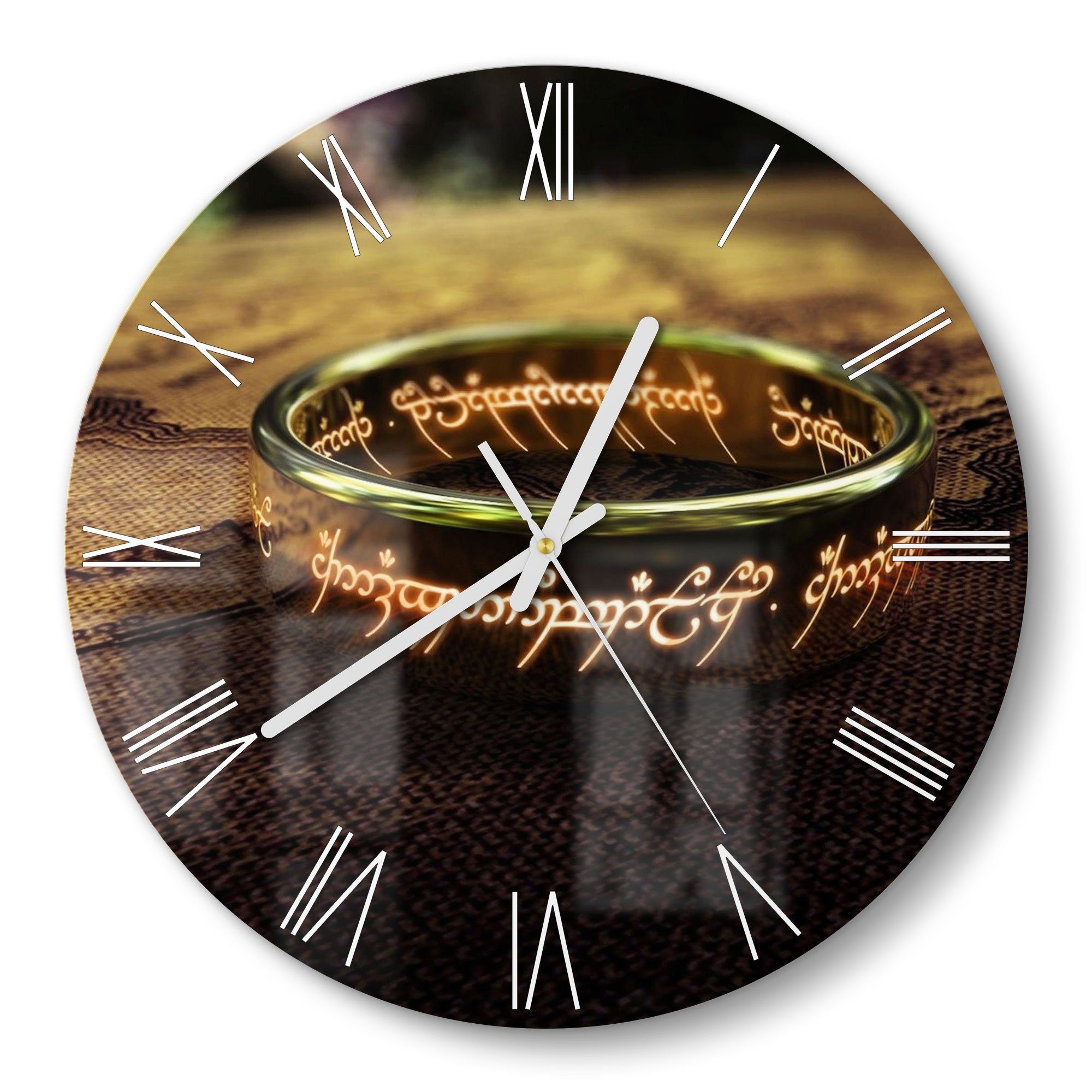 Wanduhr Aus Sicherheitsglas – 20x20 Cm, Motiv Tomate & Basilikum, Küchendeko