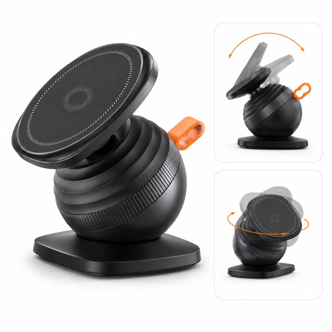 Luckice Handy-Halterung Stark magnetische Handyhalterung für das Armaturenbrett im Auto, (Set, Universell passend für Auto, Für Schreibtisch Fitnessstudio Reisen Zuhause)