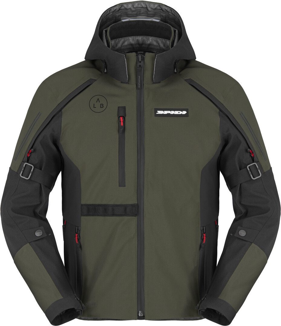 SpiDi Motorradjacke Mission-V H2Out wasserdichte Motorrad Textil Jacke 3-Lagen-Laminat,wasserdicht