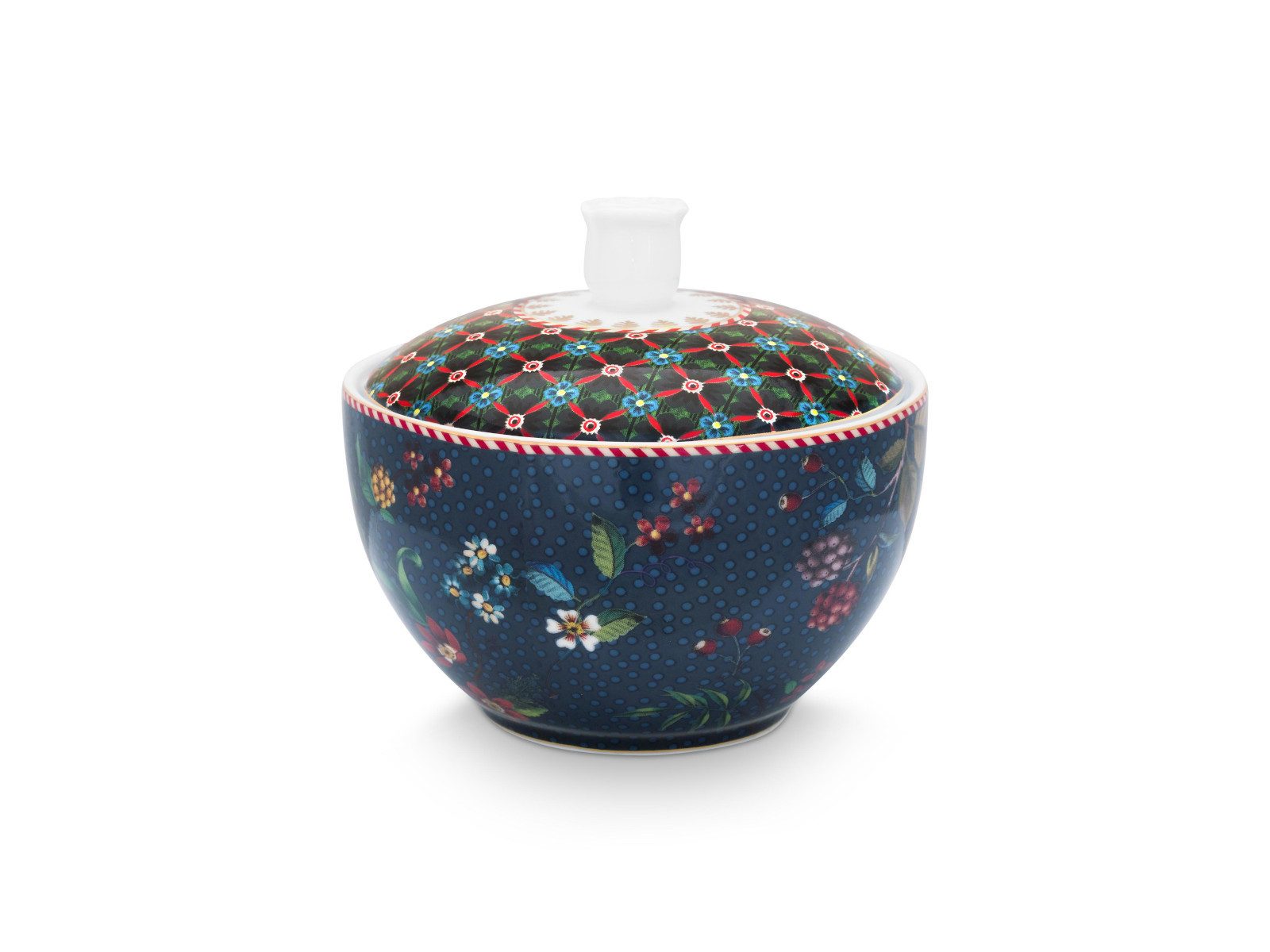 PiP Studio Zuckerdose Berry Blues Zuckerdose blau 300ml, Porzellan
