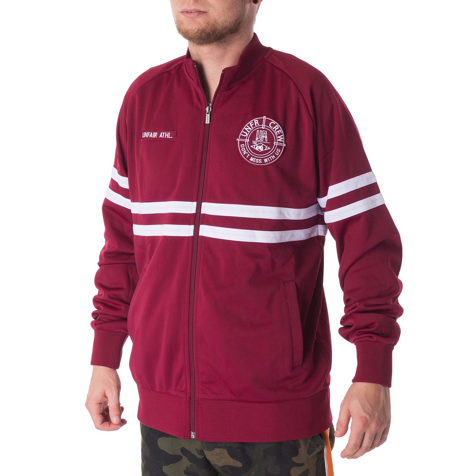 Unfair Athletics Trainingsjacke Jacke Unfair DMWU Tracktop burgundy/white günstig online kaufen