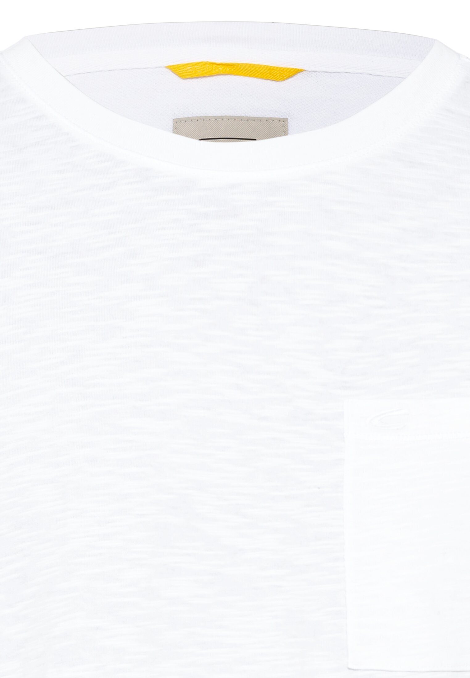 camel active T-Shirt Bio-Baumwolle Weiß aus