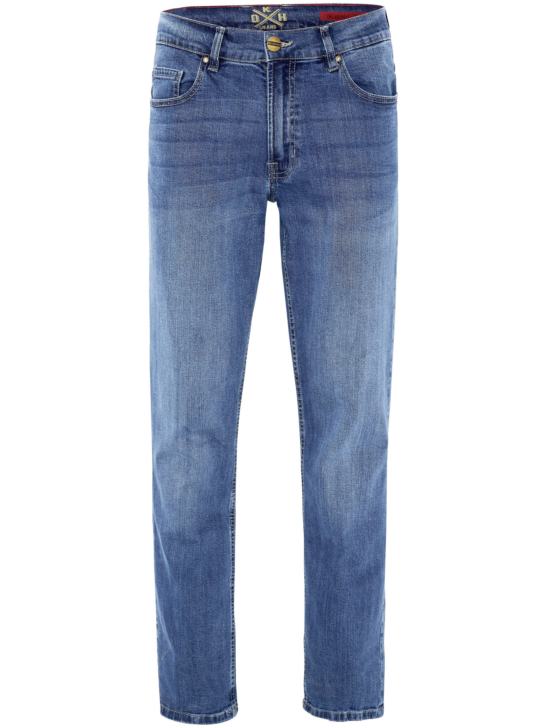 Oklahoma Jeans Straight-Jeans mit raffiniertem Schnitt günstig online kaufen