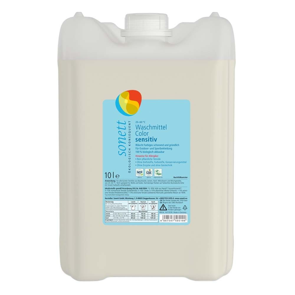 Sonett Waschmittel Color - Sensitiv Kanister 10l Colorwaschmittel