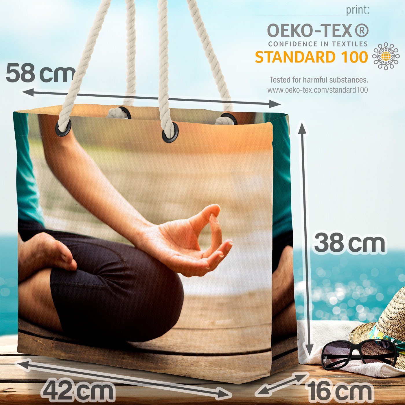 VOID Strandtasche Yoga (1-tlg), Sonnenaufgang Yoga Reis Wellness Sonnenaufgang Spa Spa Spa Sport