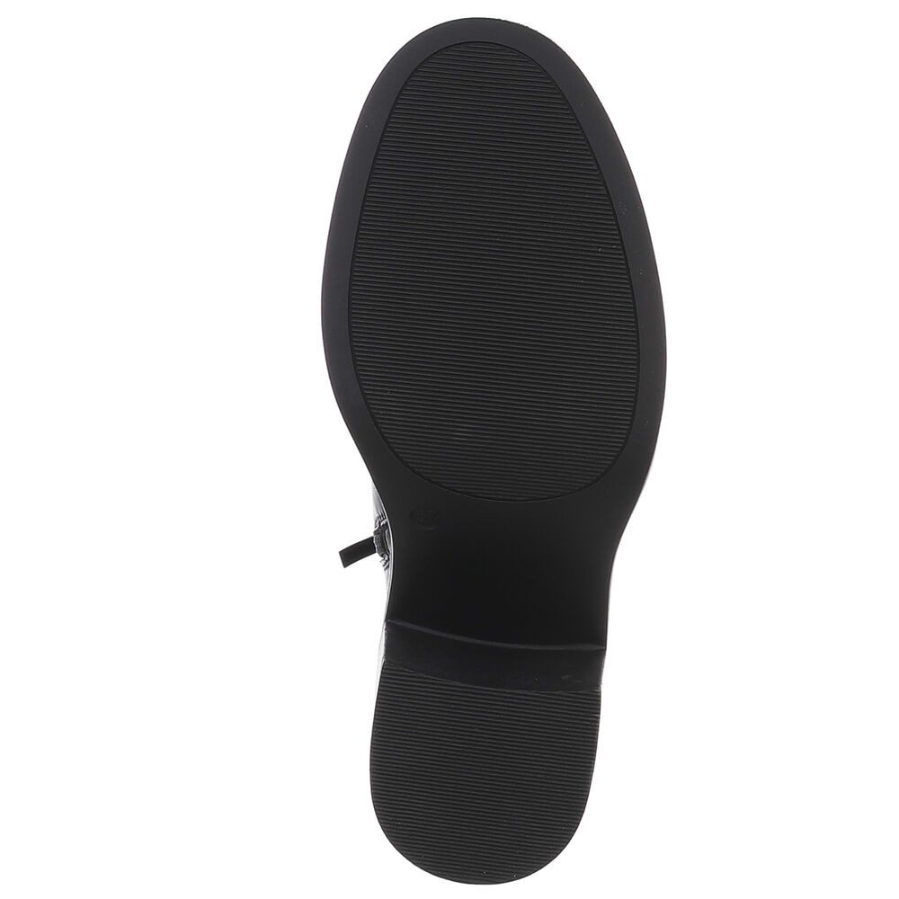 Ital-Design Damen Schnürstiefeletten aus echtem Leder mit Blockabsatz Schnürstiefelette (90169363) Blockabsatz Stiefeletten in Schwarz – Bild 3 von 5