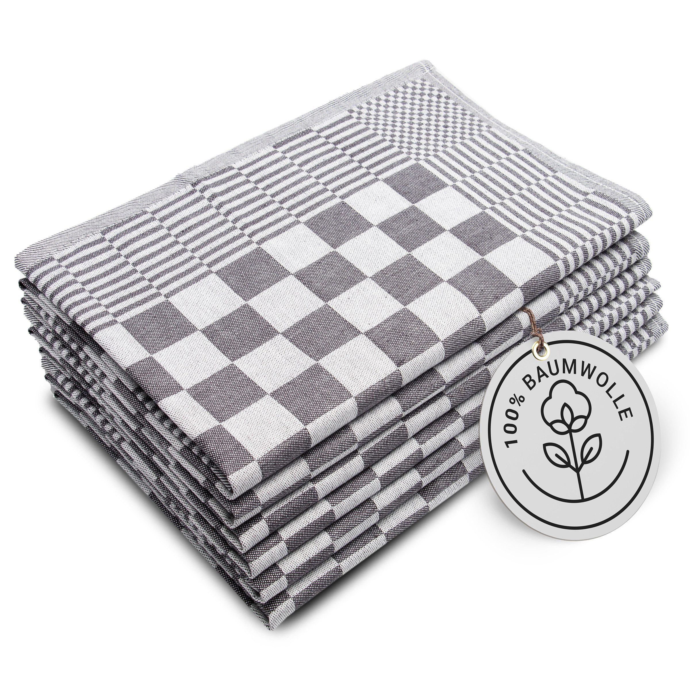 ZOLLNER Geschirrtuch, (Spar-Set, 6-tlg), 65 x 65 cm, 100% Baumwolle, vom Ho günstig online kaufen