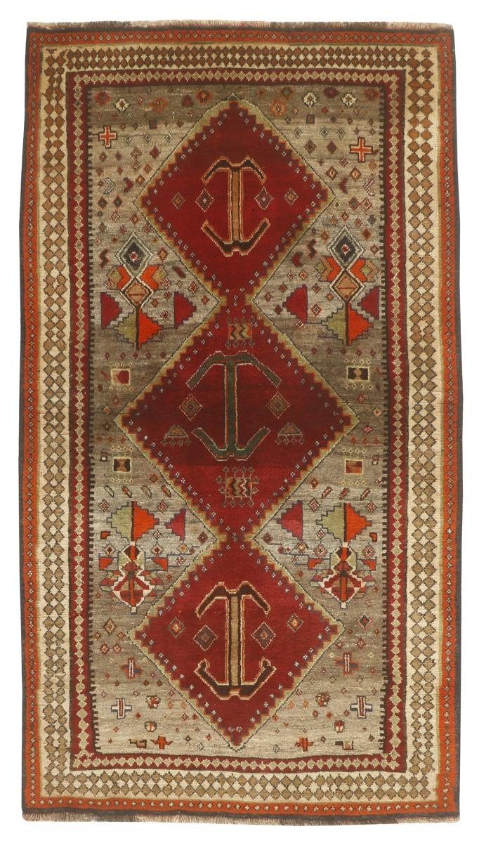 Orientteppich Ghashghai 108x208 Handgeknüpfter Orientteppich / Perserteppich, Nain Trading, rechteckig, Höhe: 12 mm