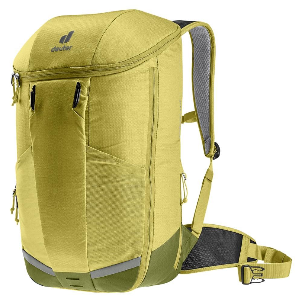 deuter Fahrradrucksack Rotsoord 25+5, verstellbarer Brustgurt, abnehmbarer Hüftgurt, gepolsterte Schulterträger, Seitliche Smartphone Tasche, Laptopfach