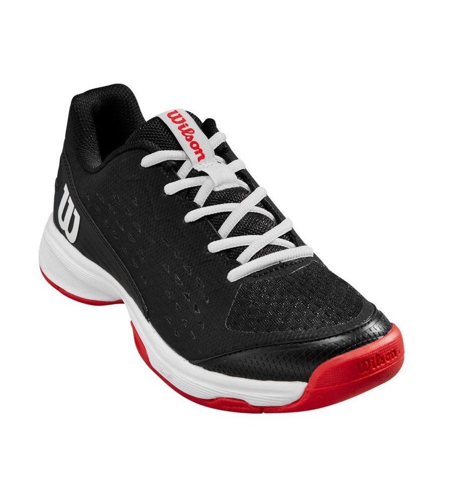 Wilson Rush Pro L Allcourt 2024 schwarz/rot Kinder Tennisschuh
