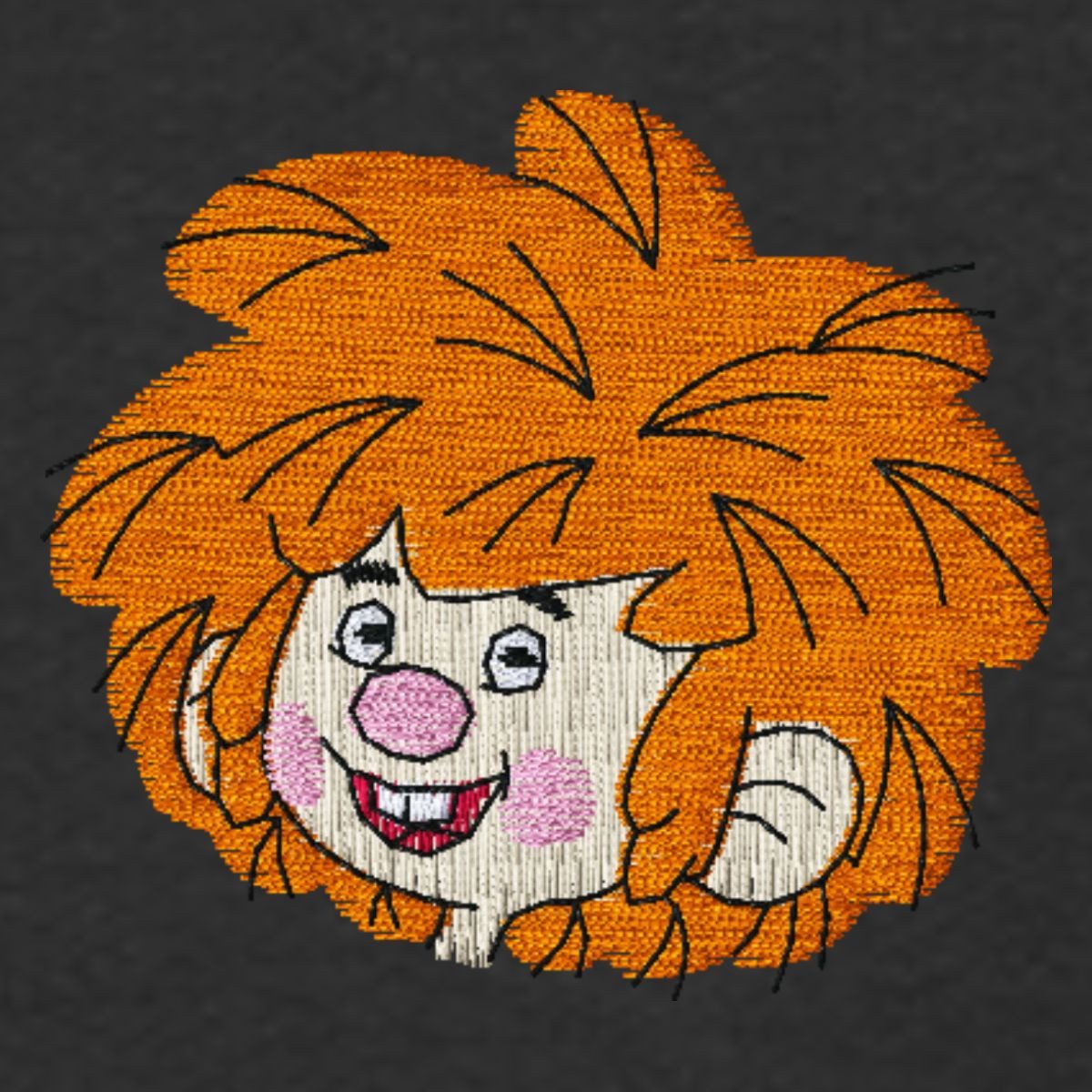 Spreadshirt Hoodie Pumuckl Stickdesign Kinder Premium Hoodie (1-tlg)