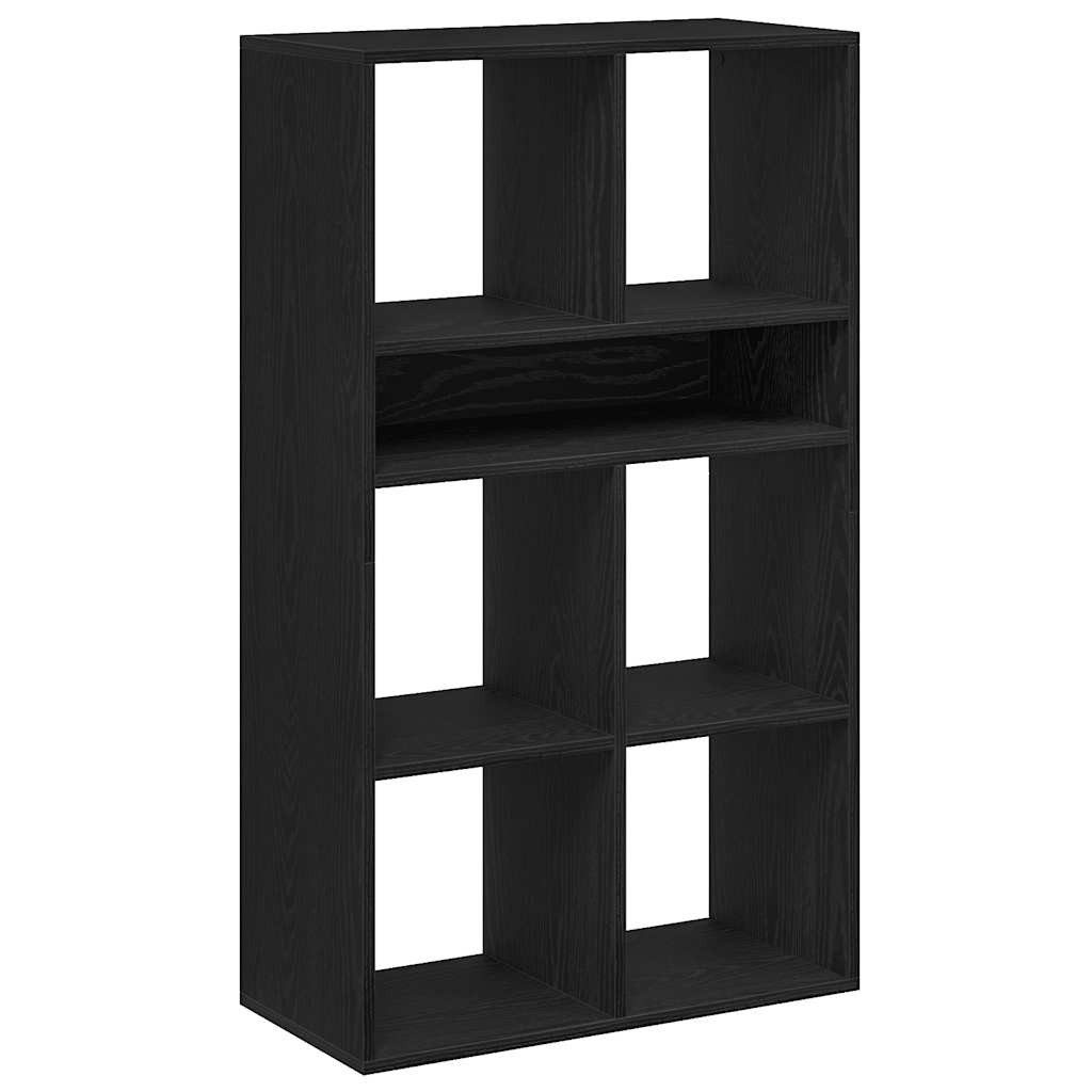 vidaXL Bücherregal Bücherregal Schwarz 66x31x112 cm Holzwerkstoff, 1-tlg.