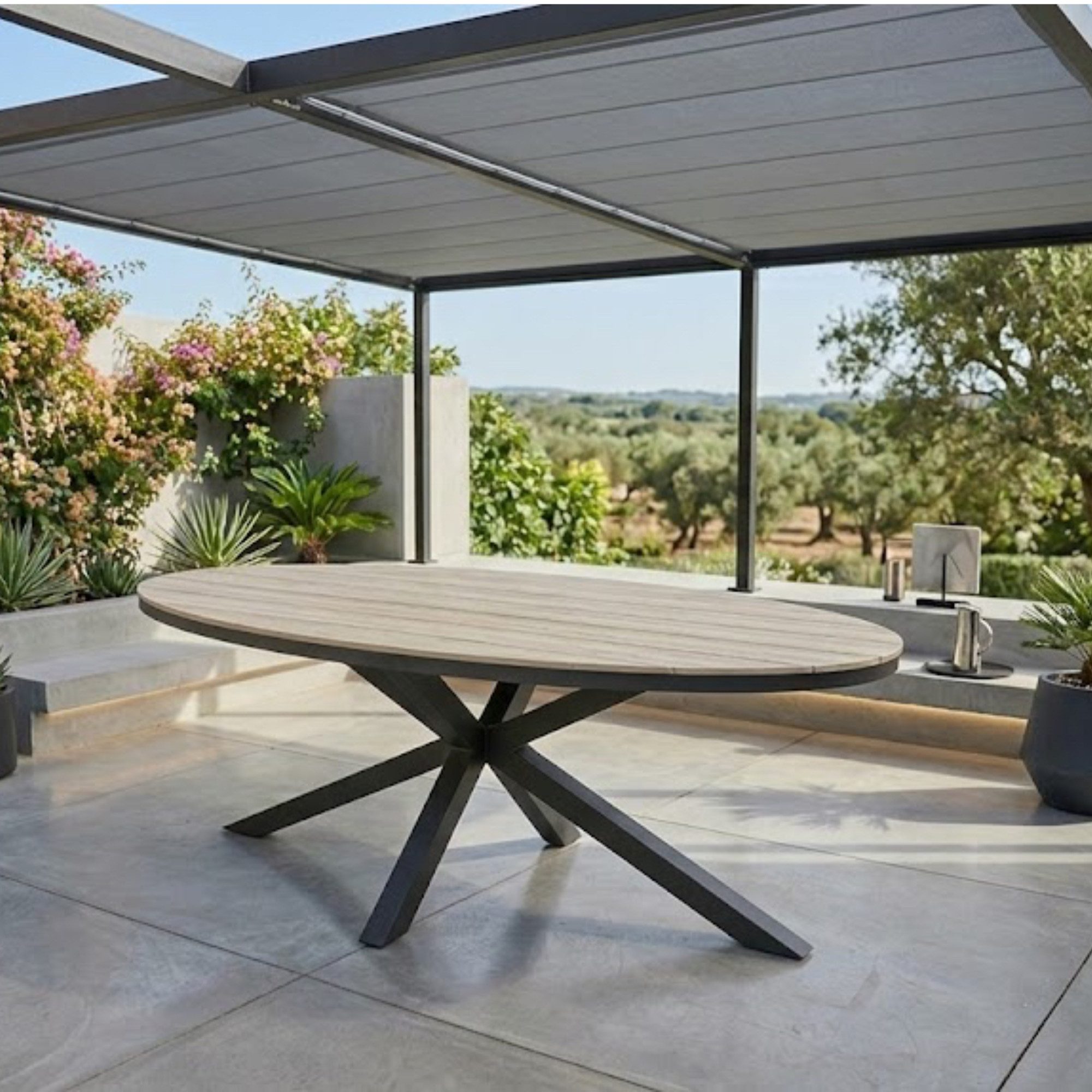 MANDALIKA Garden Gartentisch Aluminium / Nonwood Tisch Volterra