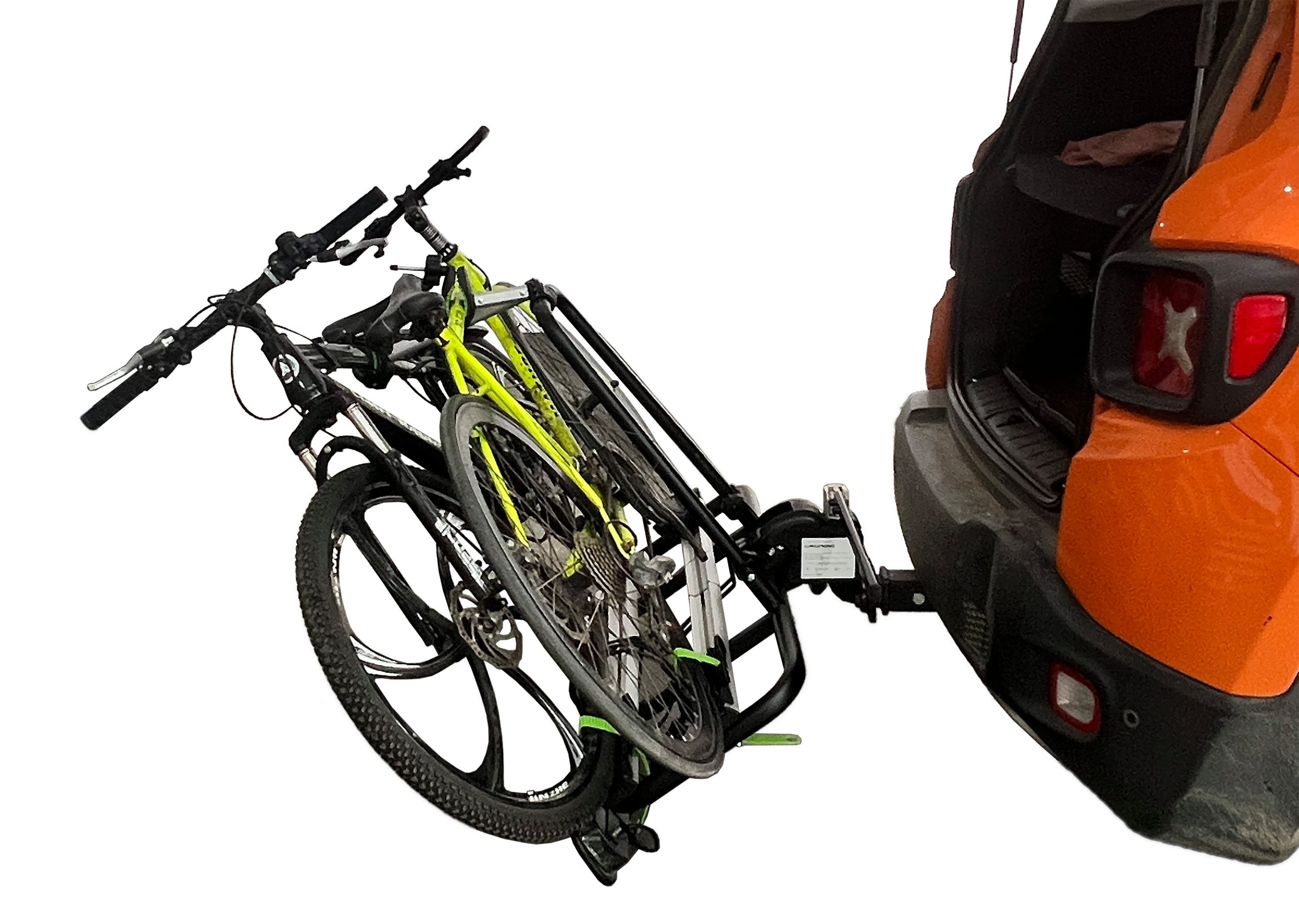 Grundig bicycle carrier Nizza 11-2EB rear carrier for 2 bicycles, e-bikes (bicycle carrier for 2 bicycles), 60 kg load capacity, 2 bicycles at 30 kg each