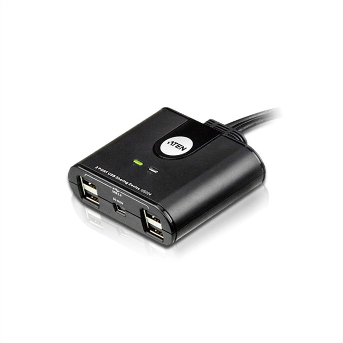 US224 USB 2.0-Peripheriegeräte-Switch mit 2 Ports Computer-Adapter