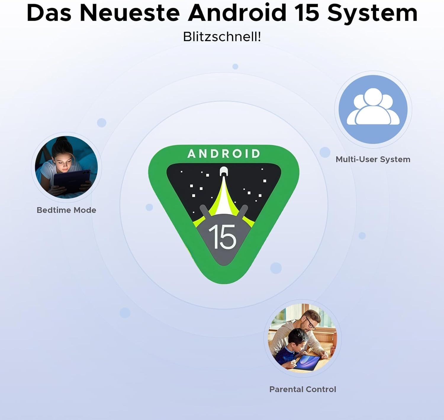 Zevelora 6 GB RAM 8000mAh Akku 90Hz IPS Display Octa-Core Gaming Tablet (11", 256 GB, Android 15, 4G LTE, Leistungsstarkes Gerät für Arbeit, Unterhaltung und mobiles Streaming)