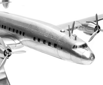 Brillibrum Modellflugzeug Lockheed Constellation aus Metall Holz Flugzeug Modellbau Modellflugzeug mit Standfuß Standmodell