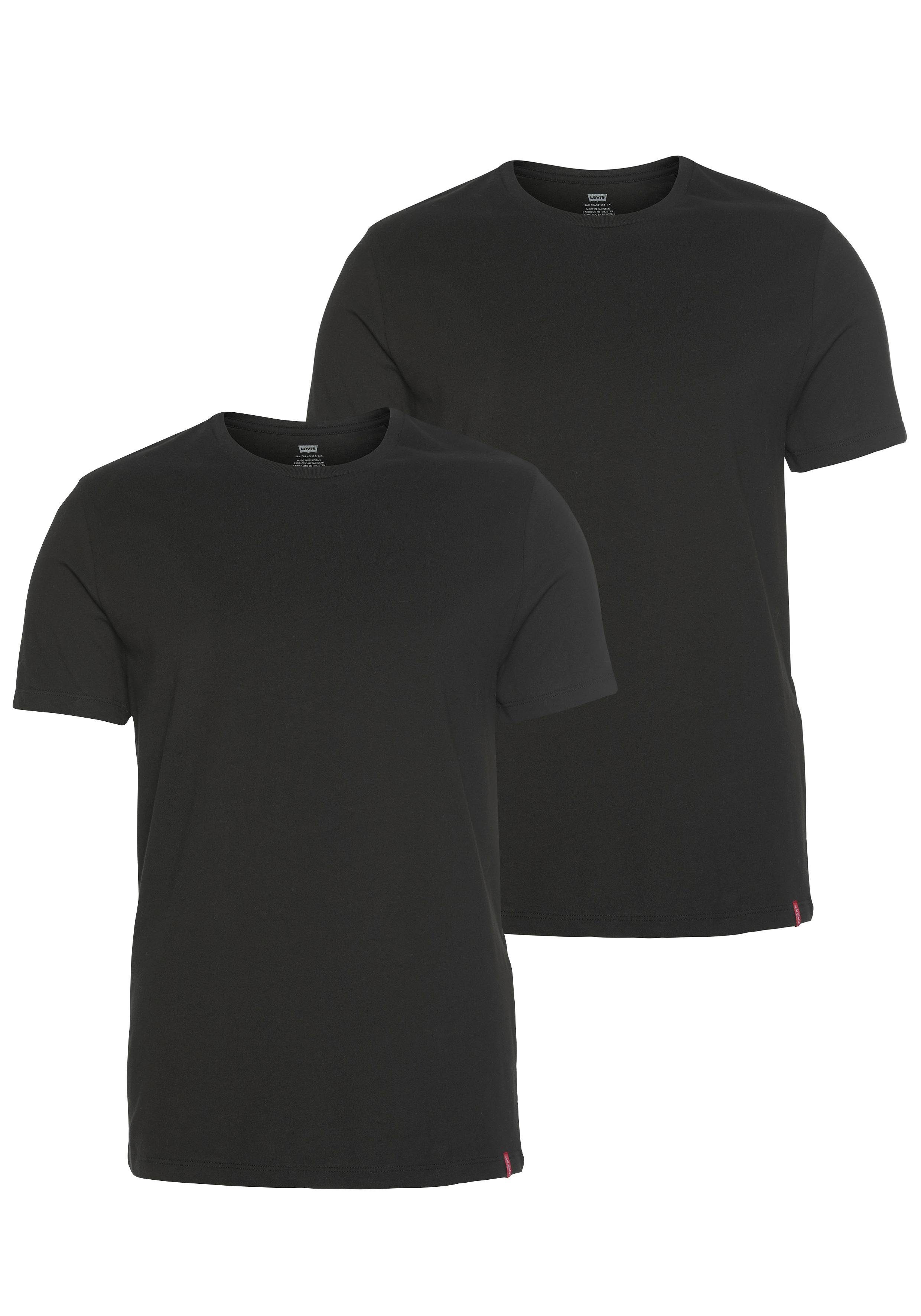 Levi's® T-Shirt (Set, 2-tlg) schwarz