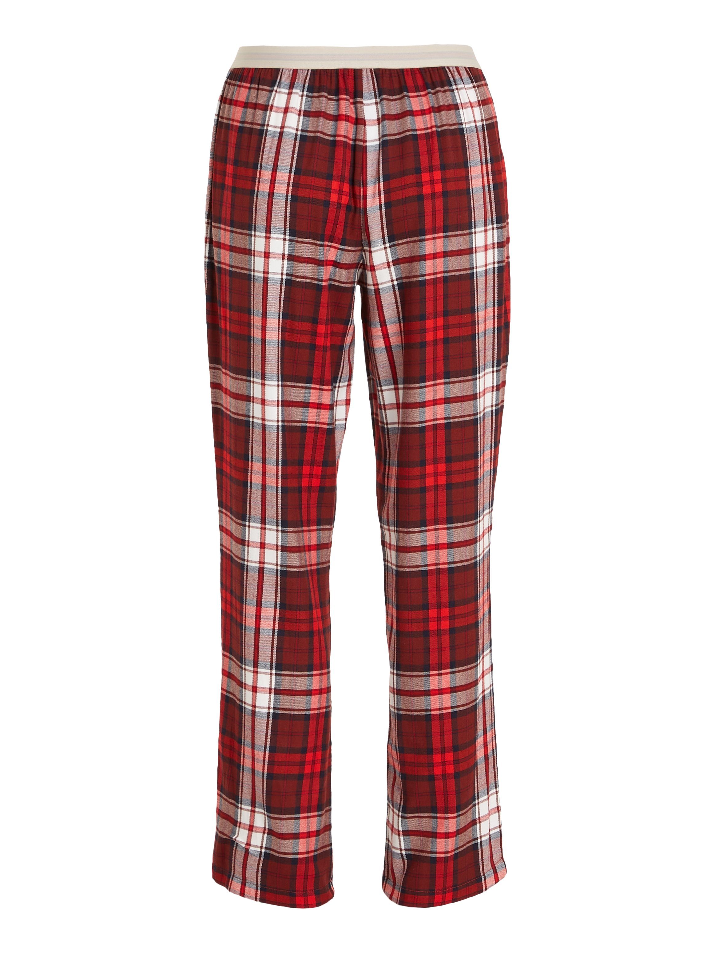 Underwear geradem Hilfiger Tommy Pyjamahose mit PANT FLANNEL Bein