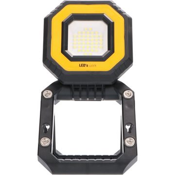 LED's work LED Arbeitsleuchte 0300828 Akku LED-Arbeitsstrahler, LED, Kompakt 7W kaltweiss 3-10h Laufzeit