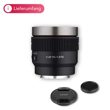 Samyang V-AF 75mm T1,9 FE für Sony E Teleobjektiv